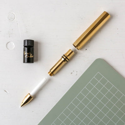 The Wren in Brass - Refillable Writing Pen