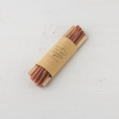 Thin Velvet Ribbon - 4m