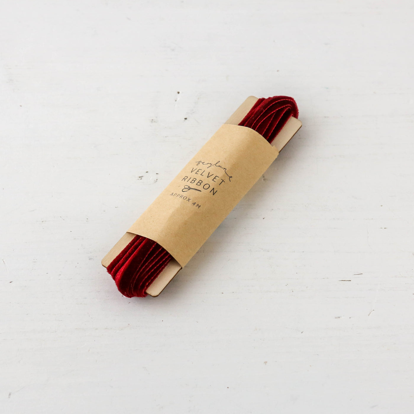 Thin Velvet Ribbon - 4m