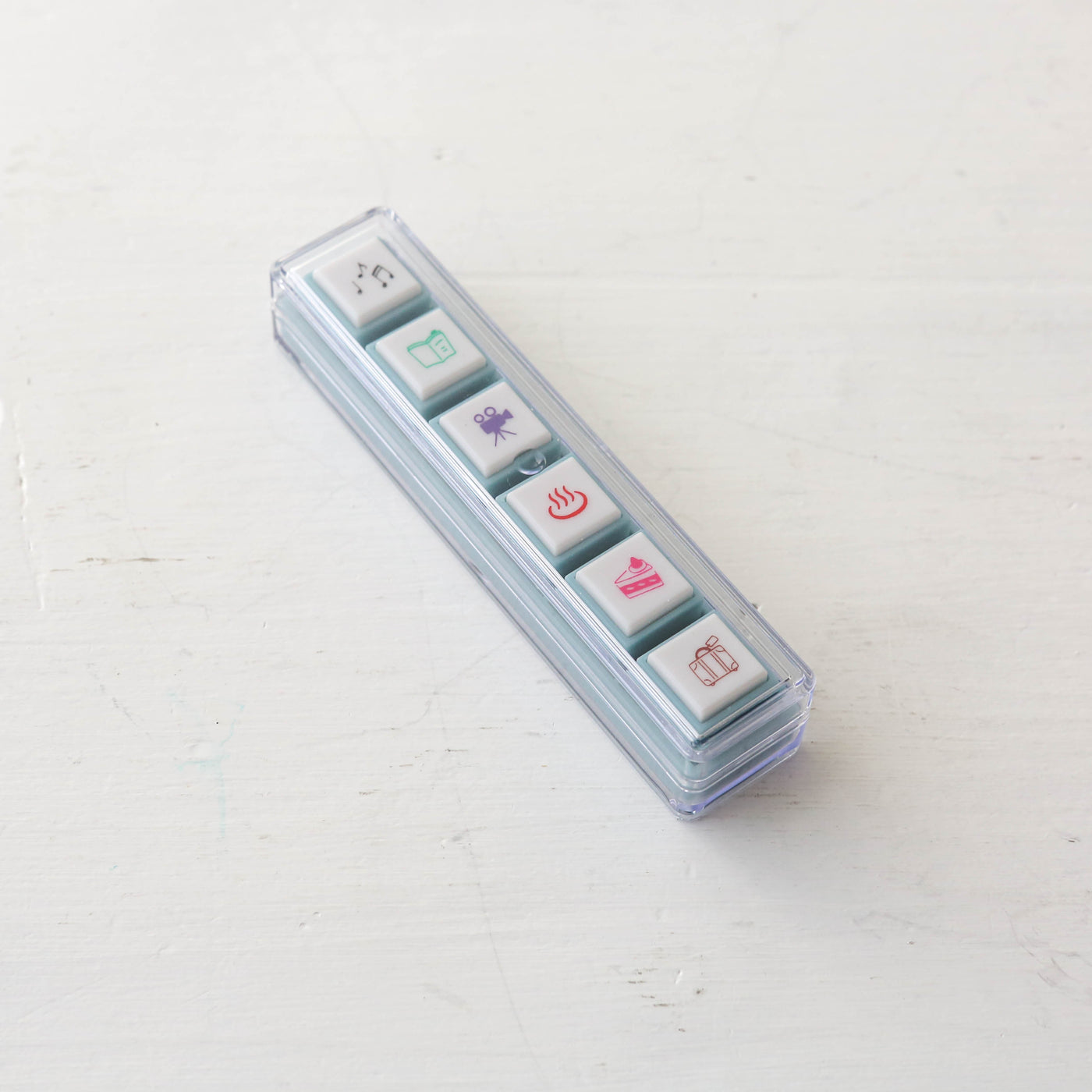 Pre-inked Pick! 6 Button Journal Stamp Set - Hobbies