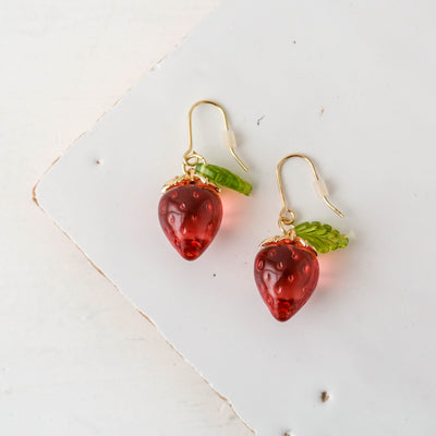 Strawberry Drop Earrings