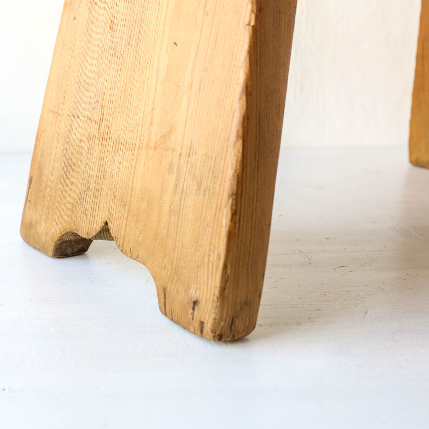 Vintage Foot Stool - Design 2 - Rustic Pine