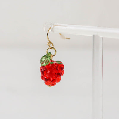 Raspberry Drop Earrings