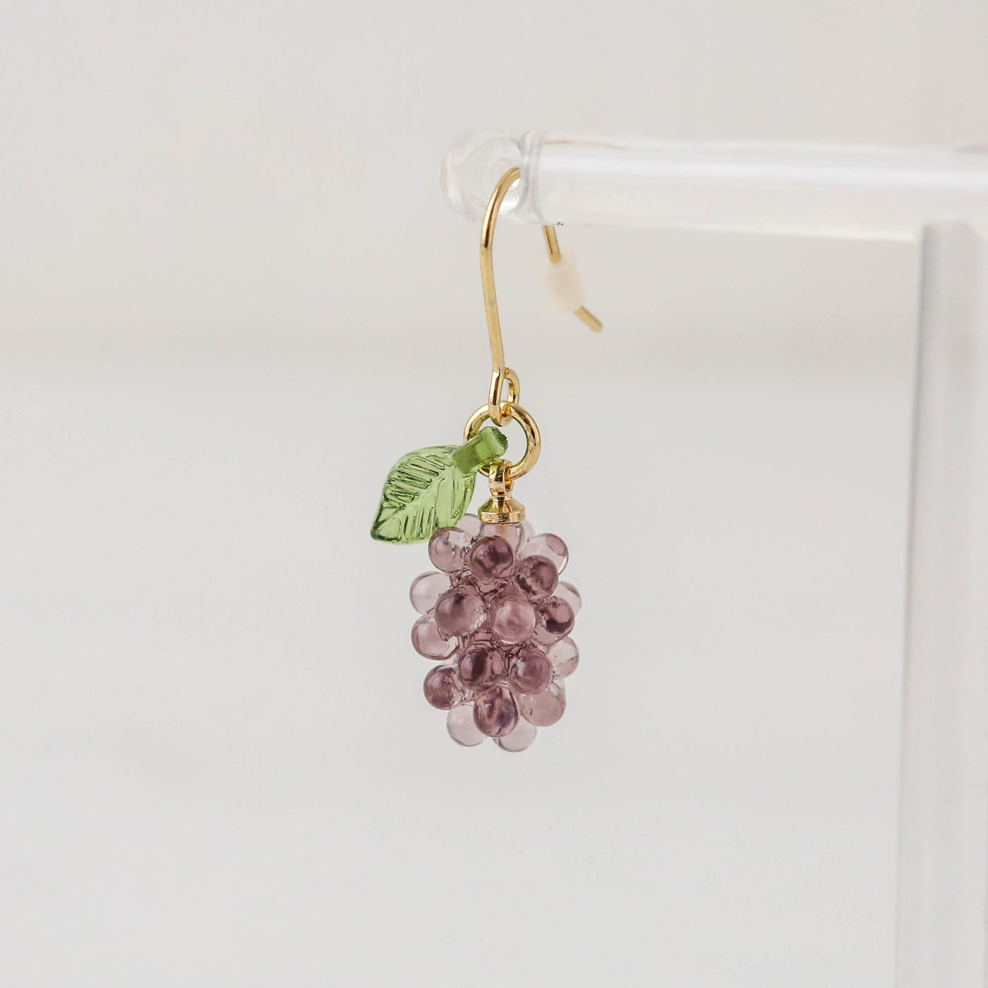 Purple Grapes Drop Earrings