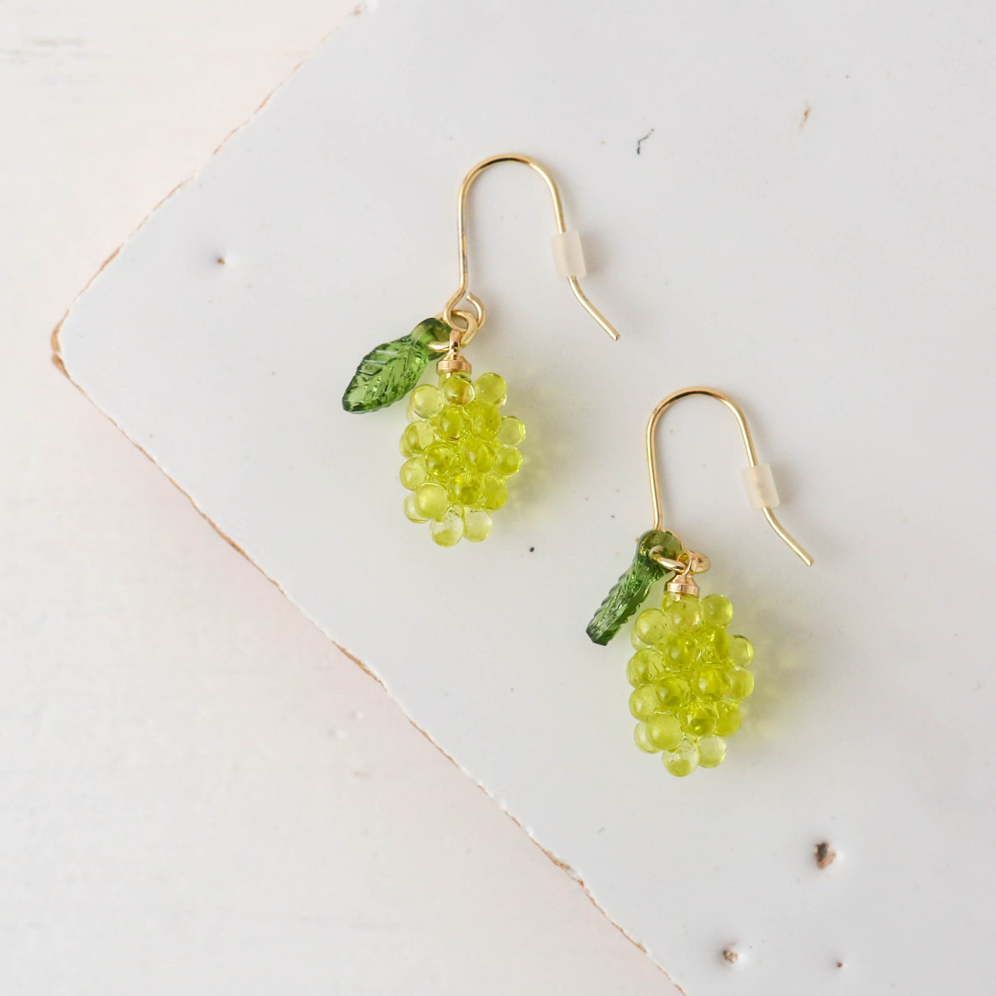 Green Grapes Drop Earrings