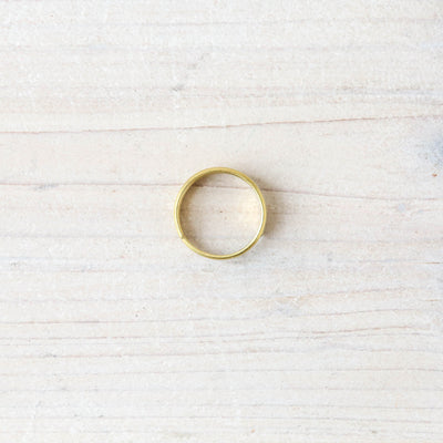 Ruthi Textured Brass Ring