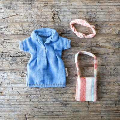 Denim Dress & Bag - Mum Mouse Clothes