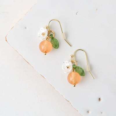 Tangerine Drop Earrings