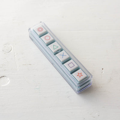Pre-inked Pick! 6 Button Journal Stamp Set - Symbols