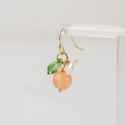 Tangerine Drop Earrings