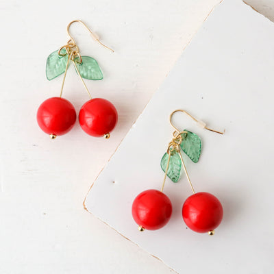 Cherries Drop Earrings