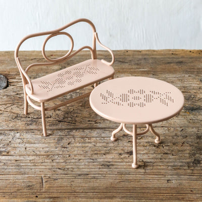 Café Set for Maileg Mice - Pale Pink