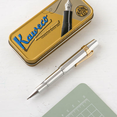 Kaweco AL Sport Rollerball Pen - Raw with Classic Clip