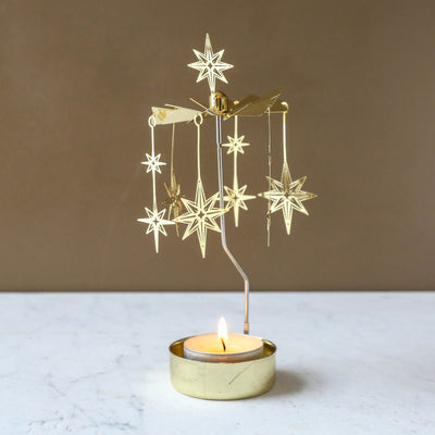 Anglaspel Candle Holder - Gold Northern Star