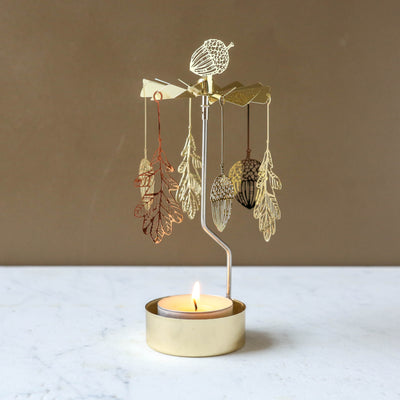 Anglaspel Candle Holder - Gold Oak
