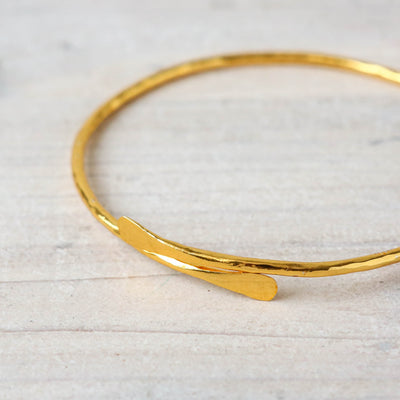 Gold Plated Brass Bangle