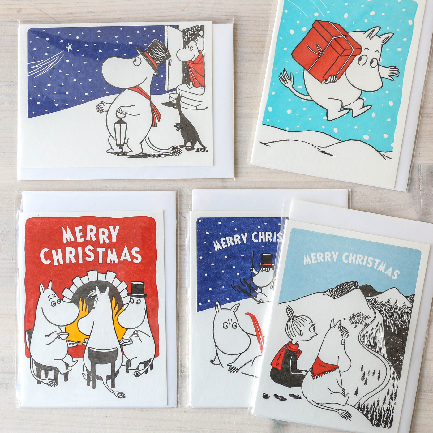 Moomin Shooting Star Letterpress Card