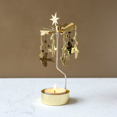 Anglaspel Candle Holder - Gold Starling