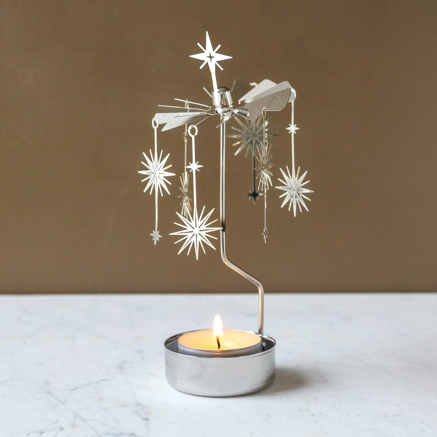 Anglaspel Candle Holder - Silver Supernova