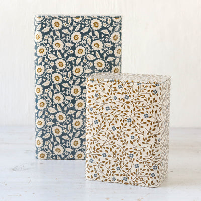 Maileg Storage Tins with Flowers - Set of 2