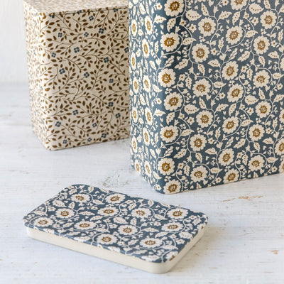 Maileg Storage Tins with Flowers - Set of 2
