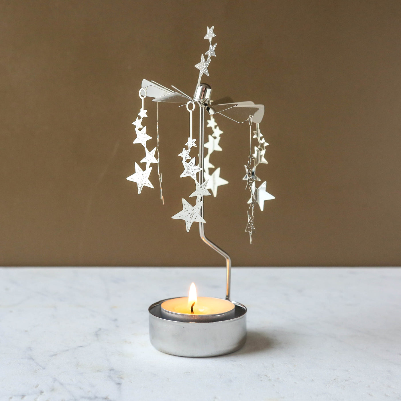 Anglaspel Candle Holder - Silver Night Sky