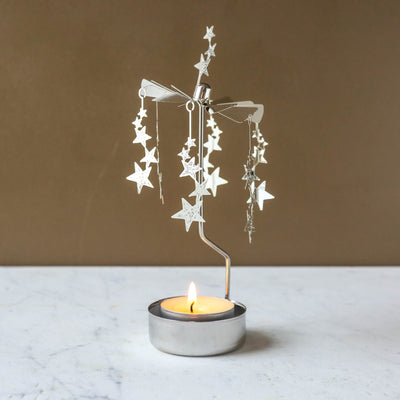 Anglaspel Candle Holder - Silver Night Sky