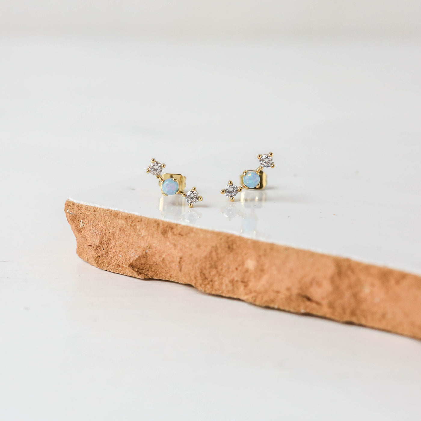 Opal Ear Climber Earrings - Mira