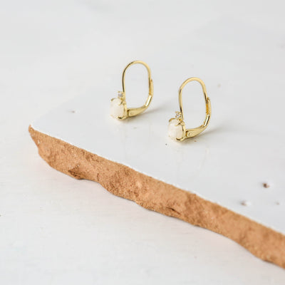 Moonstone Hoop Earrings - Quinn