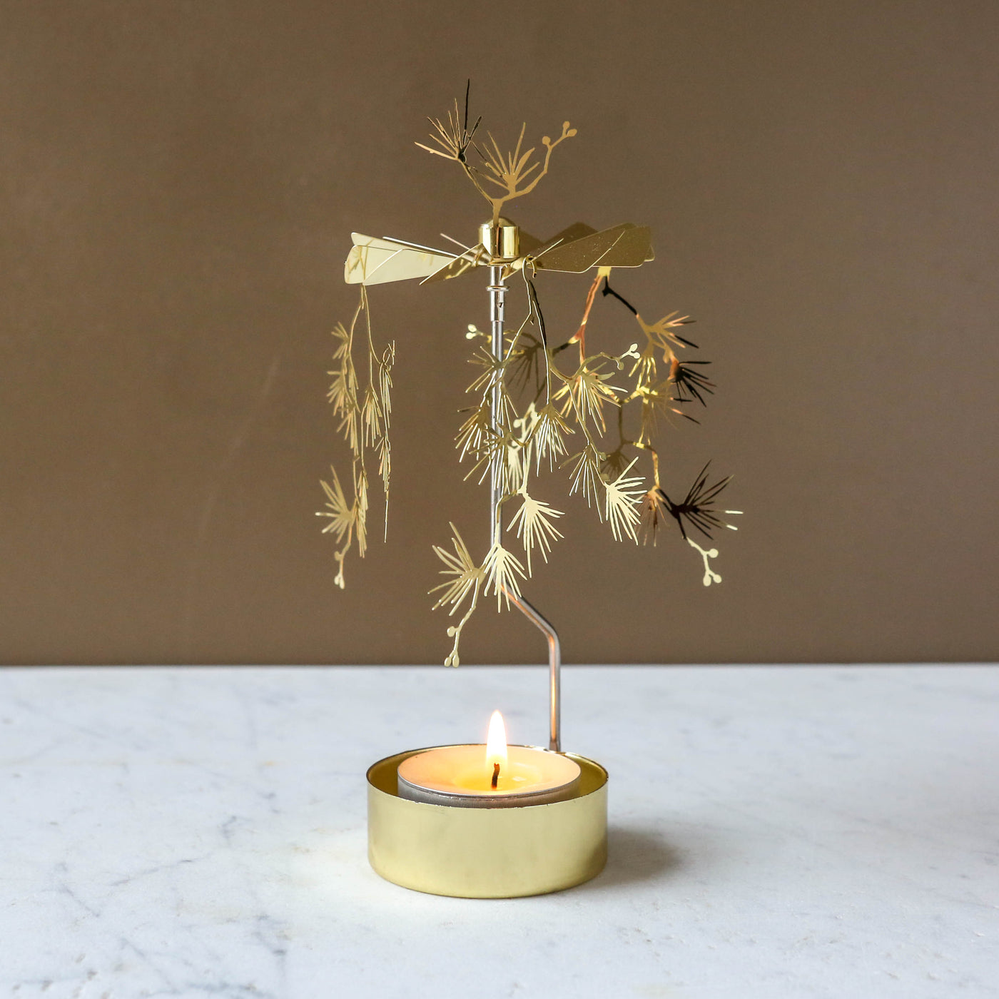 Anglaspel Candle Holder - Pine Gold