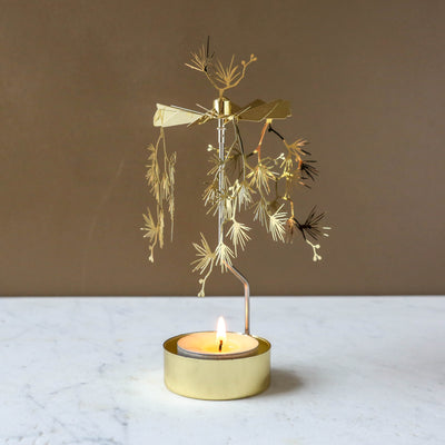 Anglaspel Candle Holder - Pine Gold