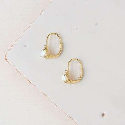 Opal Hoop Earrings - Quinn
