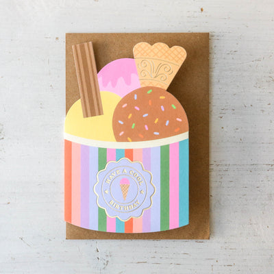 Ice Cream Birthday Card