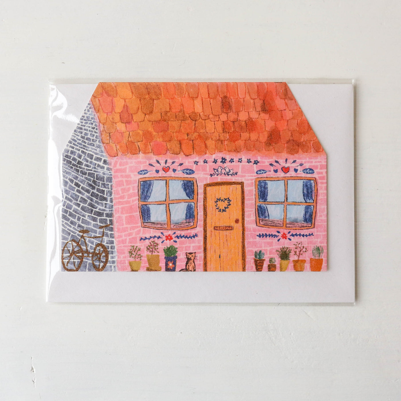 Pink Cottage Dream Home Card