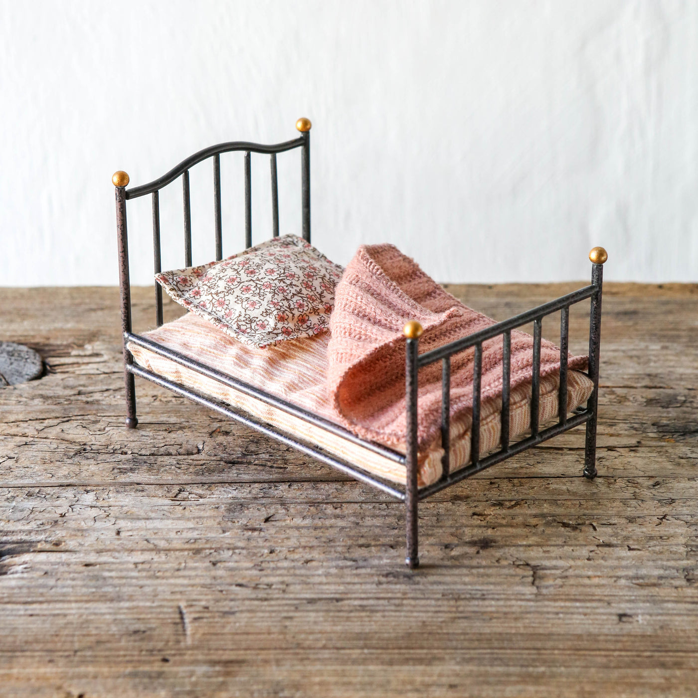 Vintage Bed for Maileg Mice - Anthracite