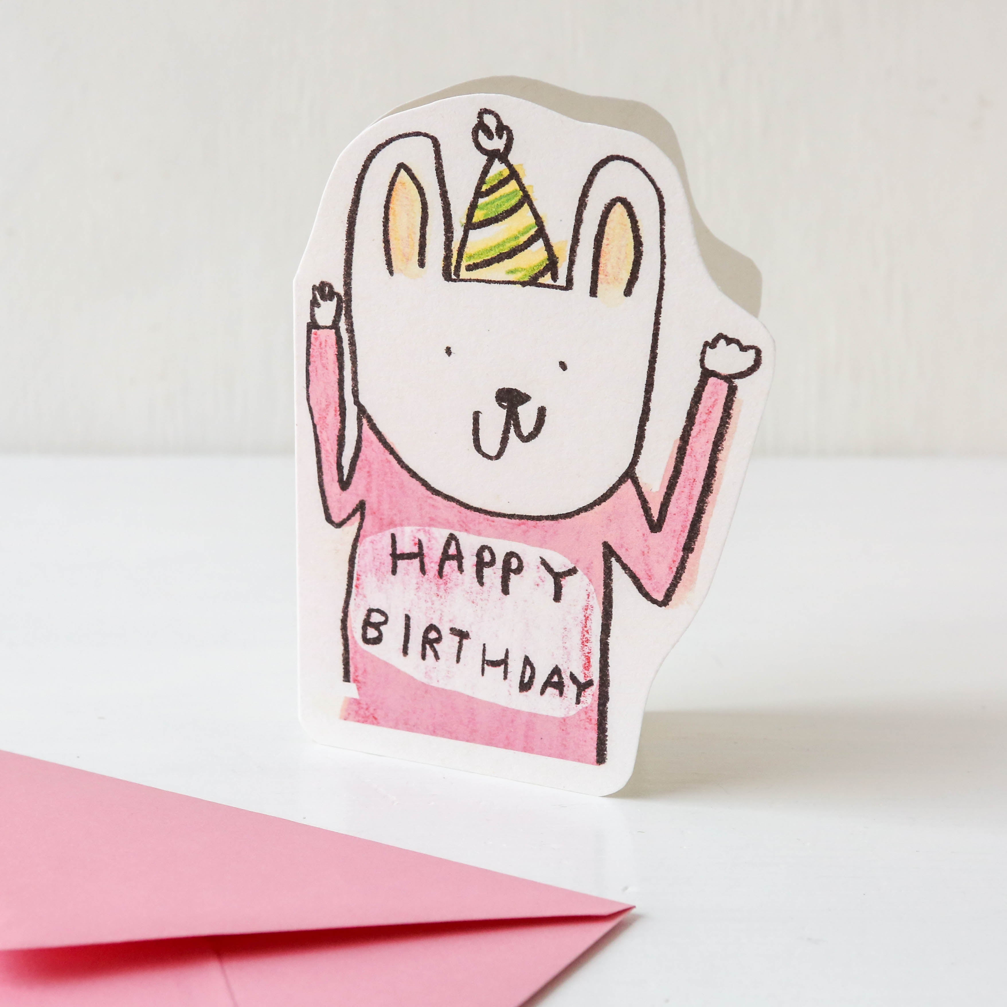 Cut Out Rabbit Birthday Card – Berylune