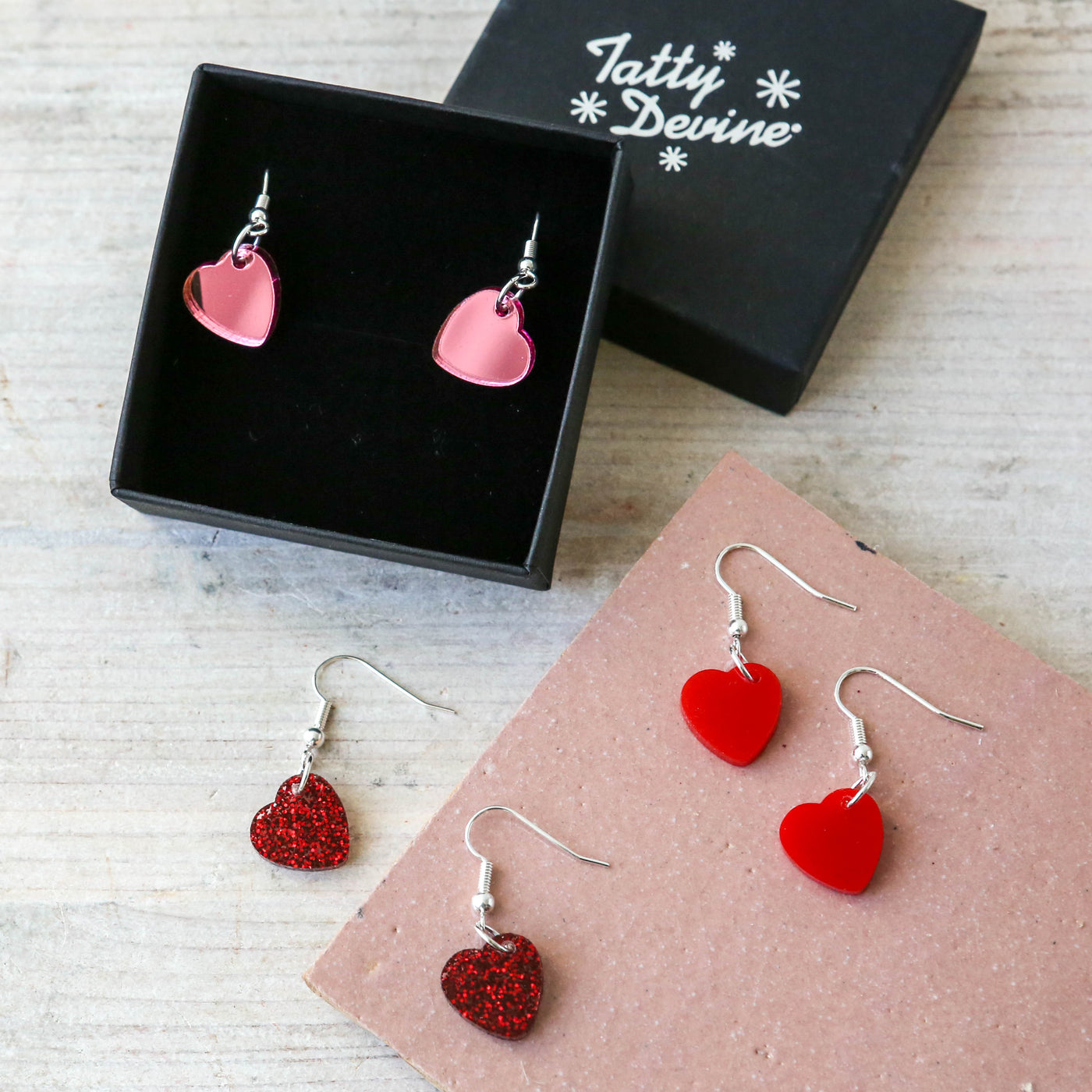 Heart Charm Earrings