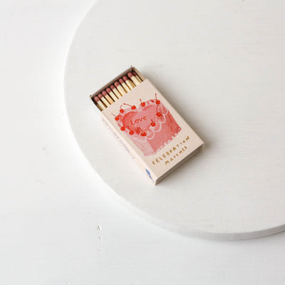 Love Heart Cake Celebration Mini Matches