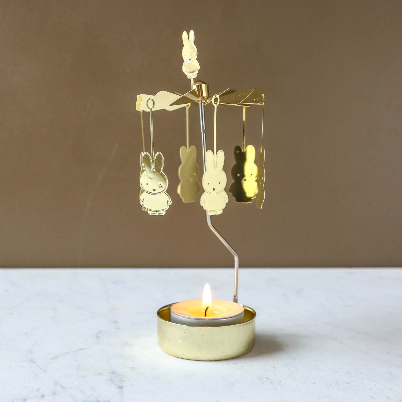 Anglaspel Candle Holder - Gold Miffy