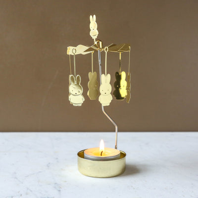 Anglaspel Candle Holder - Gold Miffy
