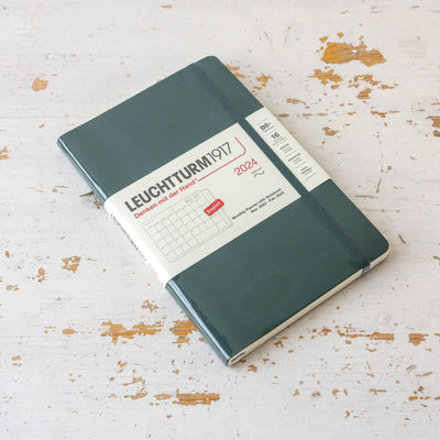 Leuchtturm Monthly Planner & Notebook 2024 - Forest Green