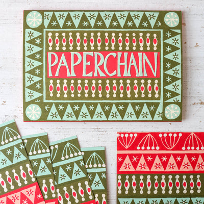 Cambridge Imprint Green and Red Paperchain Kit
