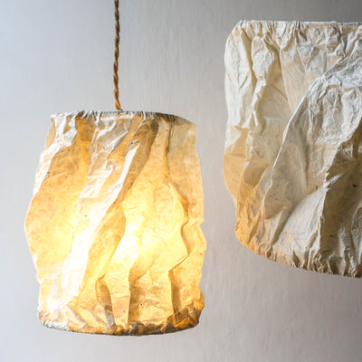 Wrinkle Paper Lampshade - Small