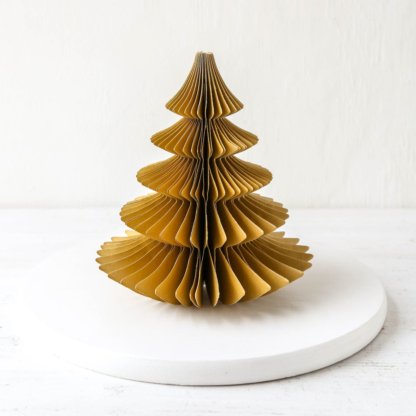 16cm Honeycomb Pine Tree - Ochre