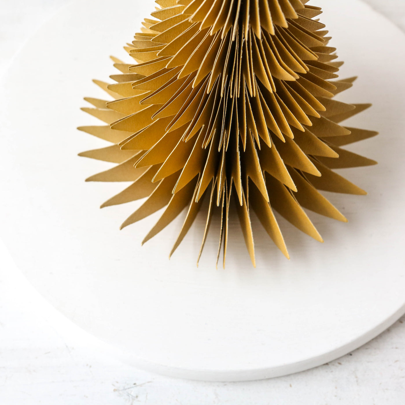 16cm Honeycomb Pine Tree - Ochre
