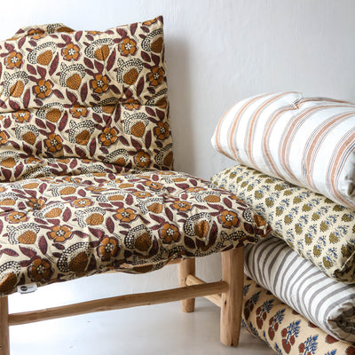 Printed Cotton Mattress - Cinnamon