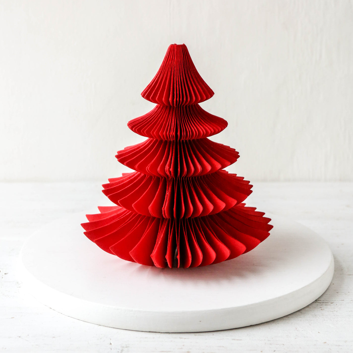 16cm Honeycomb Pine Tree - Ruby