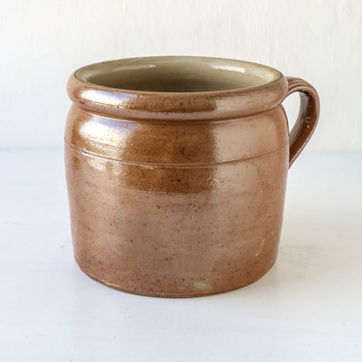 Vintage French Stoneware Confit Pot