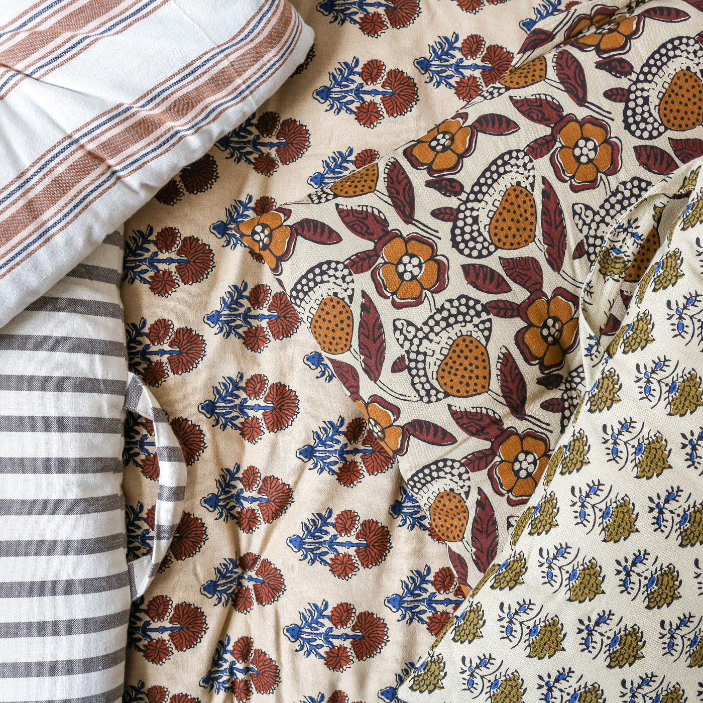 Printed Cotton Mattress - Cinnamon