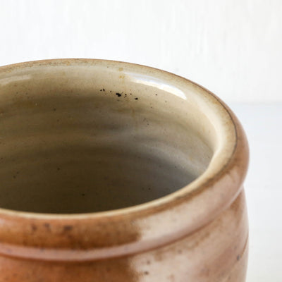 Vintage French Stoneware Confit Pot